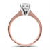 0.65ct Si2/f Round Diamond Shoulder Set Ring
