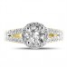 1.00ct Vvs1/h Round Diamond Halo Ring