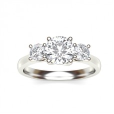 Lavish Round Diamond Trilogy Ring