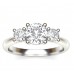 Elegant Round Diamond Trilogy Ring