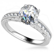 Round Diamond Vintage Ring