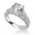 Unique Round Diamond Vintage Ring