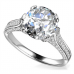 Modern Round Diamond Vintage Ring