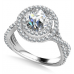 Double Halo Infinity Round Diamond Ring