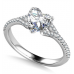Heart & Round Diamond Engagement Ring Heart & Round Diamond Engagement Ring