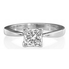 0.41ct I1/h Princess Diamond Engagement Ring