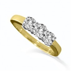 0.70ct I1/fg Round Diamond Trilogy Ring 0.70ct I1/fg Round Diamond Trilogy Ring