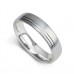 5mm Court Shape Satin With Two Off Centre Grooves
