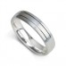 5mm Court Shape Satin With Two Central Grooves
