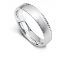 5mm Court Shape Satin Finish With Single Offset Flat Cut Line
