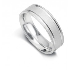 5mm Court Shape Linear Satin With Two Flat Bright Cut Lines