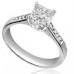 0.68ct I1/fg Princess Diamond Shoulder Set Ring 0.68ct I1/fg Princess Diamond Shoulder Set Ring
