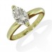 1.05ct Si2/h-i Marquise Diamond Solitaire Ring