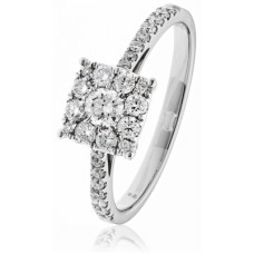 0.50ct Vs/ef Round Diamond Ring