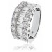 Round & Baguette Diamond Dress Ring