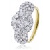 Modern Cluster Round Diamond Dress Ring