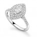 Marquise Diamond Double Halo Shoulder Set Ring Marquise Diamond Double Halo Shoulder Set Ring