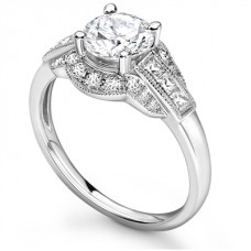 Modern Round Diamond Designer Ring