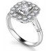 Emerald Diamond  Milgrain Set Designer Ring