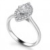Marquise & Round Diamond Single Halo Ring Marquise & Round Diamond Single Halo Ring