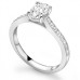 Oval Diamond Shoulder Set Ring Oval Diamond Shoulder Set Ring