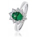 Emerald & Diamond Engagement Ring Emerald & Diamond Engagement Ring