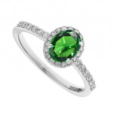 Emerald & Diamond Engagement Ring Emerald & Diamond Engagement Ring