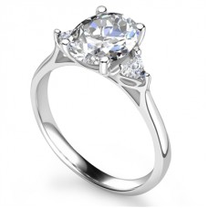 Oval & Trillian Diamond Trilogy Ring