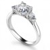 Modern Heart & Pear Diamond Trilogy Ring