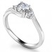 Unique Round Diamond Trilogy Ring