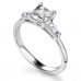 Elegant Princess & Baguette Diamond Trilogy Ring