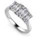 Graduated Radiant Diamond Trilogy Ring Graduated Radiant Diamond Trilogy Ring