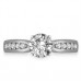 0.75ct Si1/f Round Diamond Shoulder Set Ring