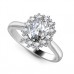 Oval Diamond Cluster Ring