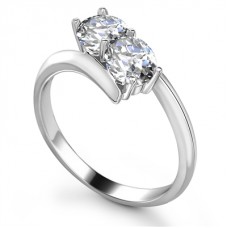 Two Stone Round Diamond Ring Two Stone Round Diamond Ring