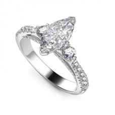 Unique Round Diamond Designer Ring