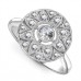 Round Diamond Designer Milgrain Ring