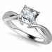 Modern Intertwined Princess Diamond Engagement Ring