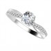 Infinity Round Shoulder Set Diamond Engagement Ring Infinity Round Shoulder Set Diamond Engagement Ring