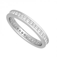 1.00ct Elegant Princess Diamond Full Eternity Ring