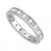 1.00ct Round & Baguette Diamond Full Eternity Ring