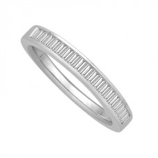 3.5mm Elegant Baguette Diamond Eternity Ring
