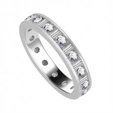 1.50ct Round & Baguette Diamond Full Eternity Ring