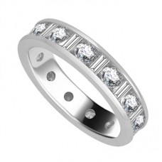 2.00ct Round & Baguette Diamond Full Eternity Ring