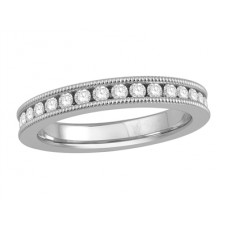 2.50ct Milgrain Elegant Round Diamond Full Eternity Ring