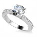 Shoulder Set Diamond Engagement Ring
