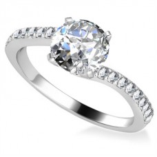 Shoulder Set Diamond Engagement Ring