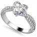 Unique Heart & Round Diamond Ring
