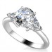 Round & Trillian Cut Diamond Trilogy Ring