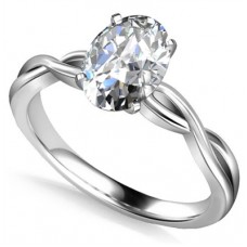 Infinity Love Swirl Oval Diamond Engagement Ring Infinity Love Swirl Oval Diamond Engagement Ring